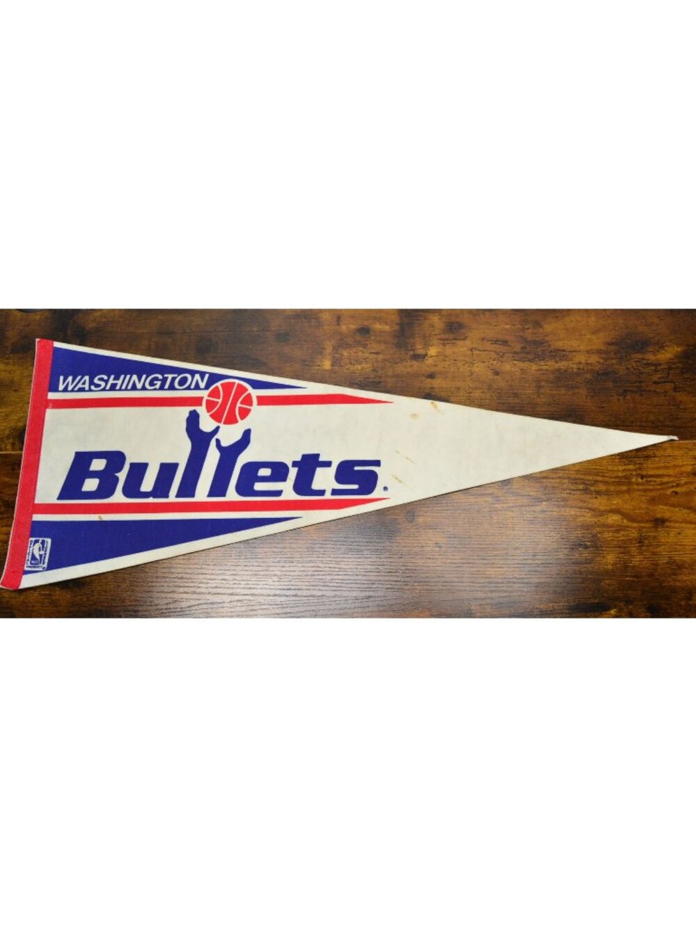 Washington Bullets Vintage NBA Pennant Basketball Memorabilia 30 inches